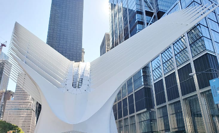 Estructura de acero arquitectónica a la vista