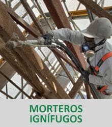 Morteros ignífugos